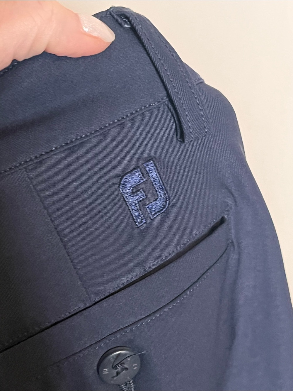 FOOTJOY Navy Performance Golf Shorts Size 30 Stretch Classic Fit - Picture 4 of 6